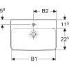 Раковина Geberit Renova Compact 226155000