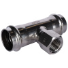 Тройник с резьбой ВПр-ВР 35x1/2"x35 пресс, нержавеющая сталь Rommer