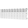 Биметаллический радиатор Rommer Plus Bm 200 - 10 секций, боковое, белый RAL9016