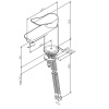 Смеситель для раковины AM.PM X-Joy F85A02199 излив 100 мм, золото