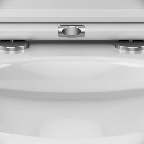 Подвесной унитаз Am.Pm Gem C901700SC белый, FlashClean безободковый с сиденьем микролифт