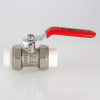 Кран латунный Valtec 25 с полипропиленовыми муфтами VTp.745.0.025