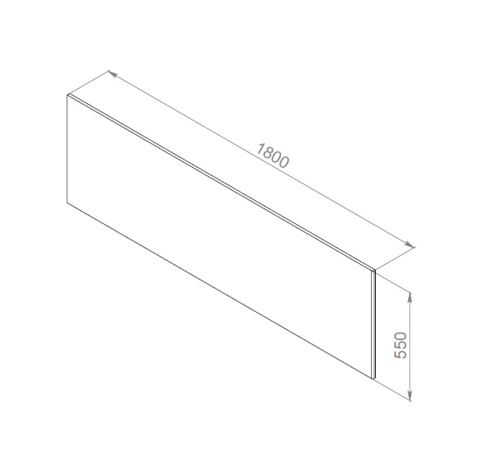 Панель фронтальная для ванны AM.MP Inspire 2.0 W52A-180-080W-P