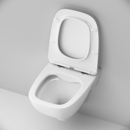 Подвесной унитаз Am.Pm X-Joy C851701SC белый, FlashClean безободковый с сиденьем микролифт