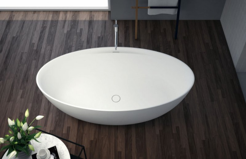 Ванна из литьевого мрамора Riho TITAN-OVAL-170-85-57