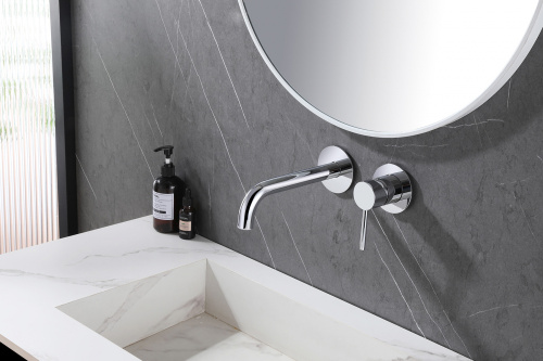 Смеситель для раковины ABBER Wasser Kreis AF8112 скрытого монтажа, хром