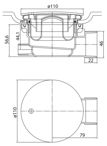 Душевой поддон 120x90 Cezares TRAY-A-RH-120/90-550-15-W-L левый, асимметричный, акриловый