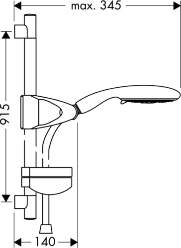 Душевой гарнитур Hansgrohe Raindance E 120 AIR 27885000