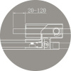 Душевой уголок 100x70-80 Cezares SLIDER-AH-1-100-70/80-C-NERO