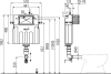 Смывной бачок Alcaplast Basicmodul AM112 скрытий монтаж