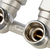 Узел подключения радиатора, 3/4"EK угловой с байпасом Stout SVH-0003-000020