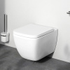 Подвесной унитаз Am.Pm Gem C901701SC белый, FlashClean безободковый с сиденьем микролифт