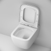 Подвесной унитаз Am.Pm Gem C901701SC белый, FlashClean безободковый с сиденьем микролифт