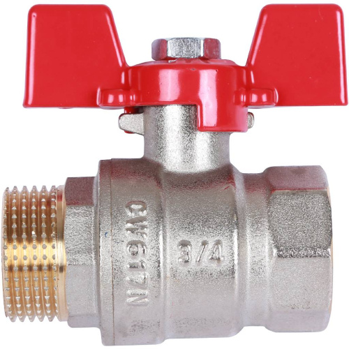 Кран шаровой 3/4"ВН ручка бабочка Rommer