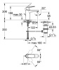 Смеситель для раковины Grohe Eurosmart Cosmopolitan 23325000 хром, донный клапан