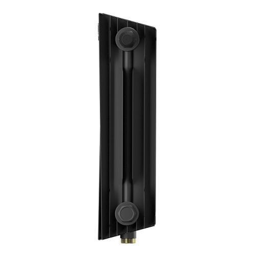 Биметаллический радиатор Royal Thermo PianoForte 300 VDR - 10 секций, нижнее справа, черный Noir Sable