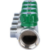 Коллектор 4 выхода STOUT 1"x1/2" с вентилями SMB-6850-011204
