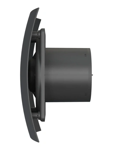 Вентилятор осевой вытяжной с обратным клапаном D 125 DiCiTi BREEZE 5C Matt black, декоративный