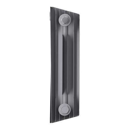 Биметаллический радиатор Royal Thermo PianoForte 300 - 8 секции, боковое, серебристый Silver Satin