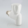 Кран шаровой Valtec 25х3/4"Н со сгоном угловой полипропилен VTp.718.0.02505