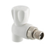 Кран шаровой Valtec 25х3/4"Н со сгоном угловой полипропилен VTp.718.0.02505