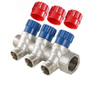 Коллектор 4 выхода Valtec 1"x1/2"Н с вентилями VTc.560.N.0604