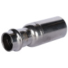 Муфта переходная однораструбная НПр 28x18 пресс, нержавеющая сталь Rommer