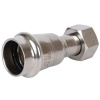 Соединитель с накидной гайкой 22x1/2" пресс, нержавеющая сталь Rommer
